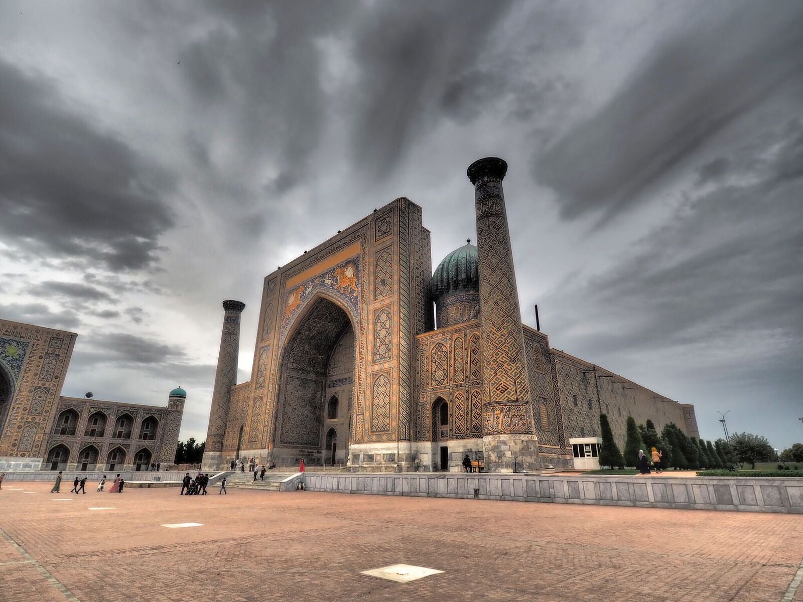 Samarkand has long been a central point of trade and is known for its historic mosques