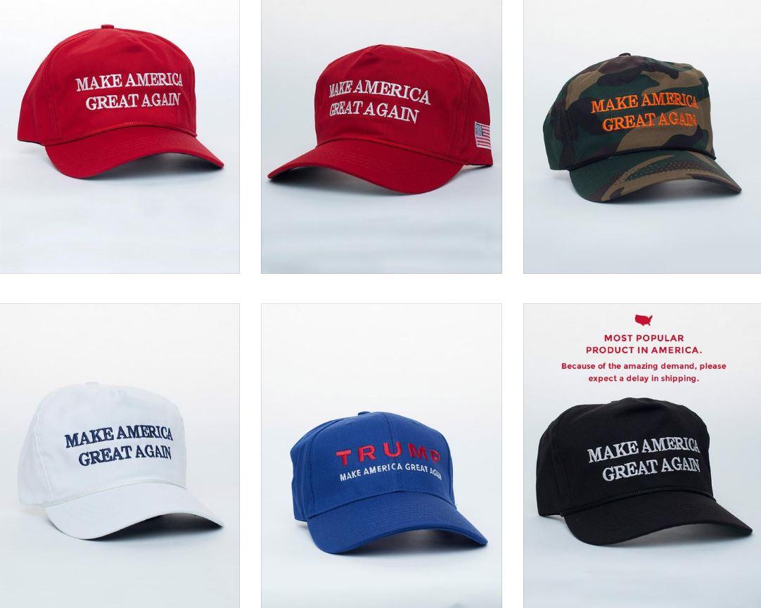 Between June and September, new FEC filings suggest, the Trump campaign spent $3.2m on hats