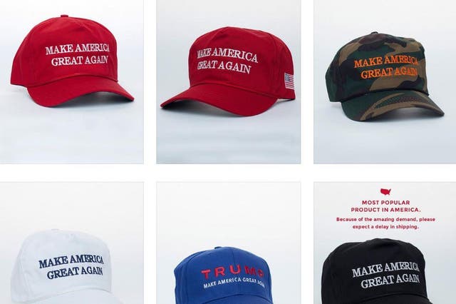 Between June and September, new FEC filings suggest, the Trump campaign spent $3.2m on hats