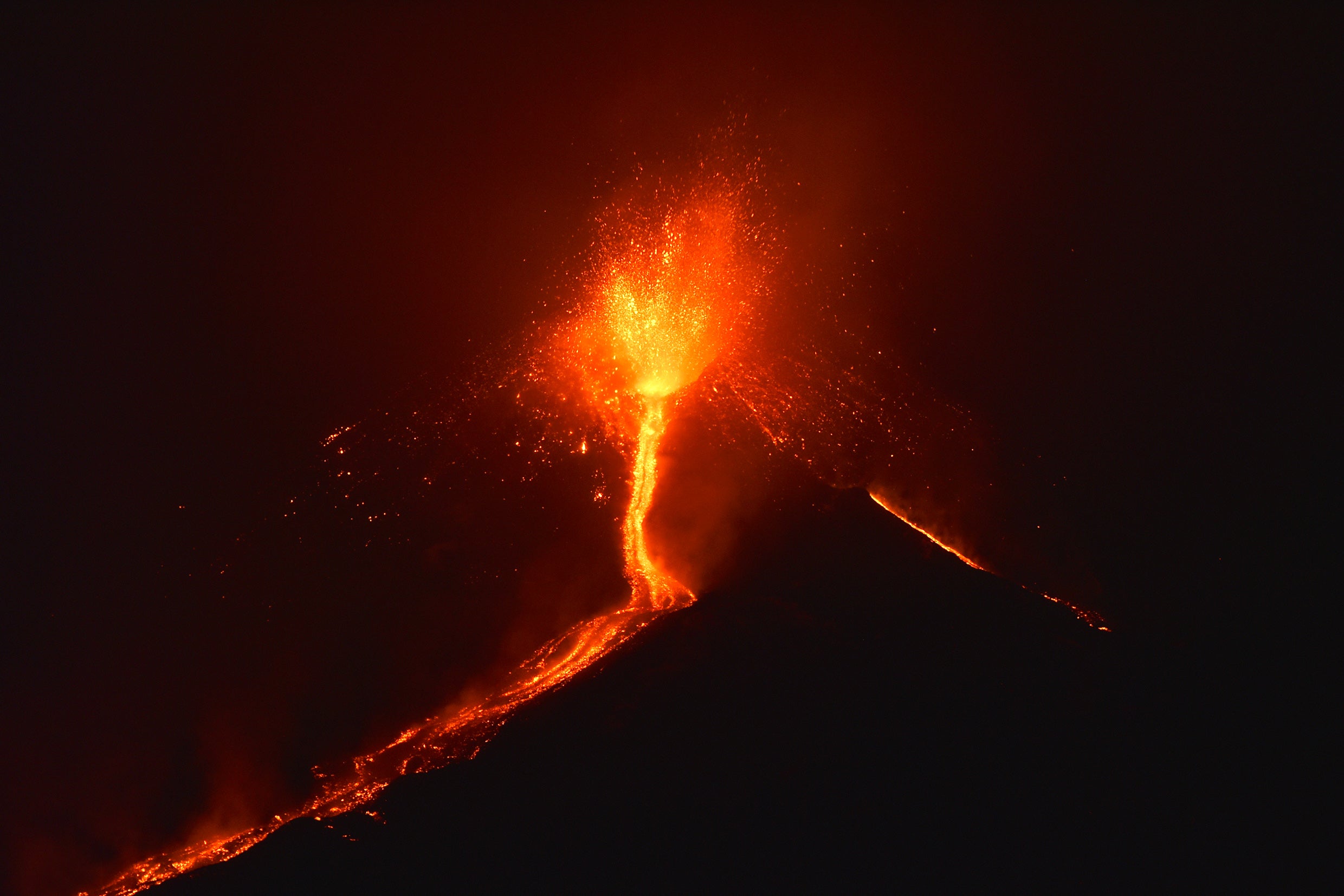 You won’t be able to get anywhere near Mt Etna when it’s erupting, as it did last December