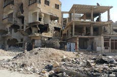 The devastated Syrian town where fighting may have finally ended