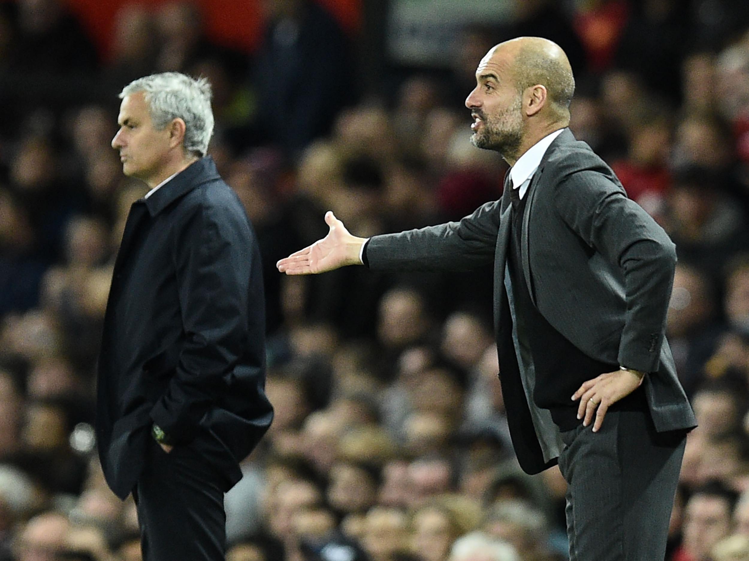 Mourinho and Guardiola are leading the pack with their sides so far