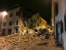 Two strong earthquakes hit central Italy causing buildings to collapse