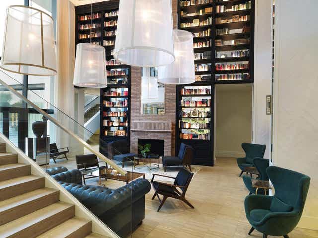 The Library at Hotel Camiral