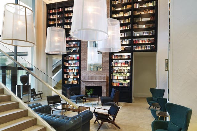 The Library at Hotel Camiral