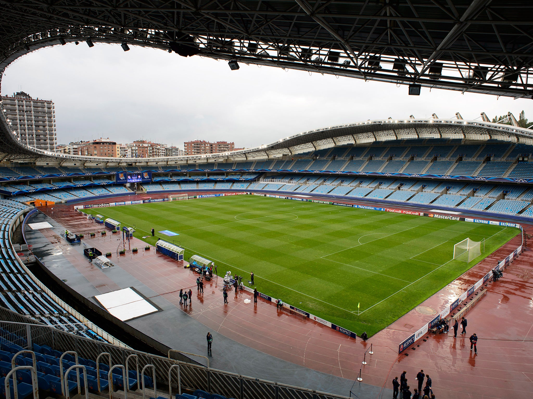 Real Sociedad's home ground, the Anoeta Stadium