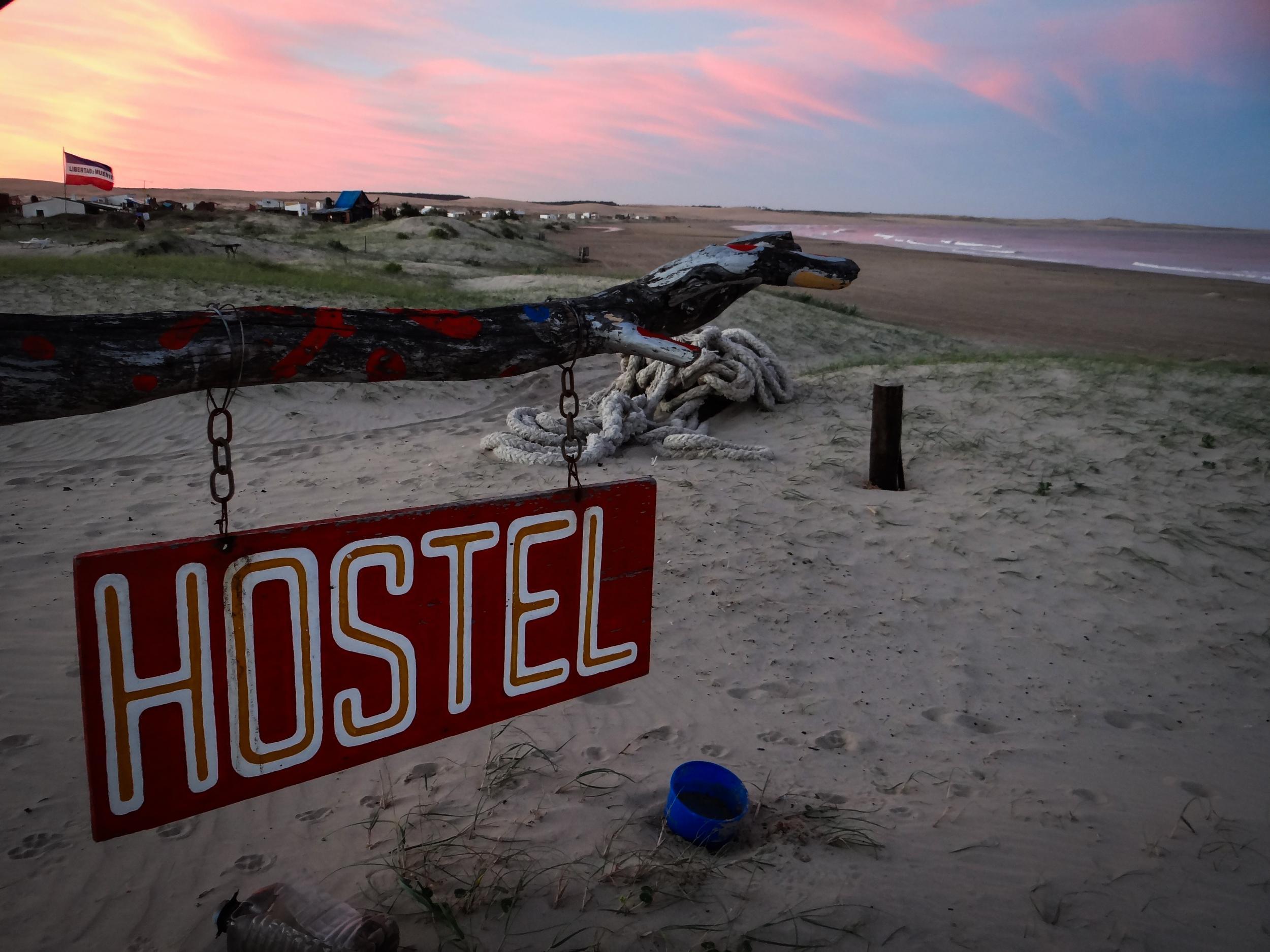 A makeshift guesthouse at Cabo Polonio