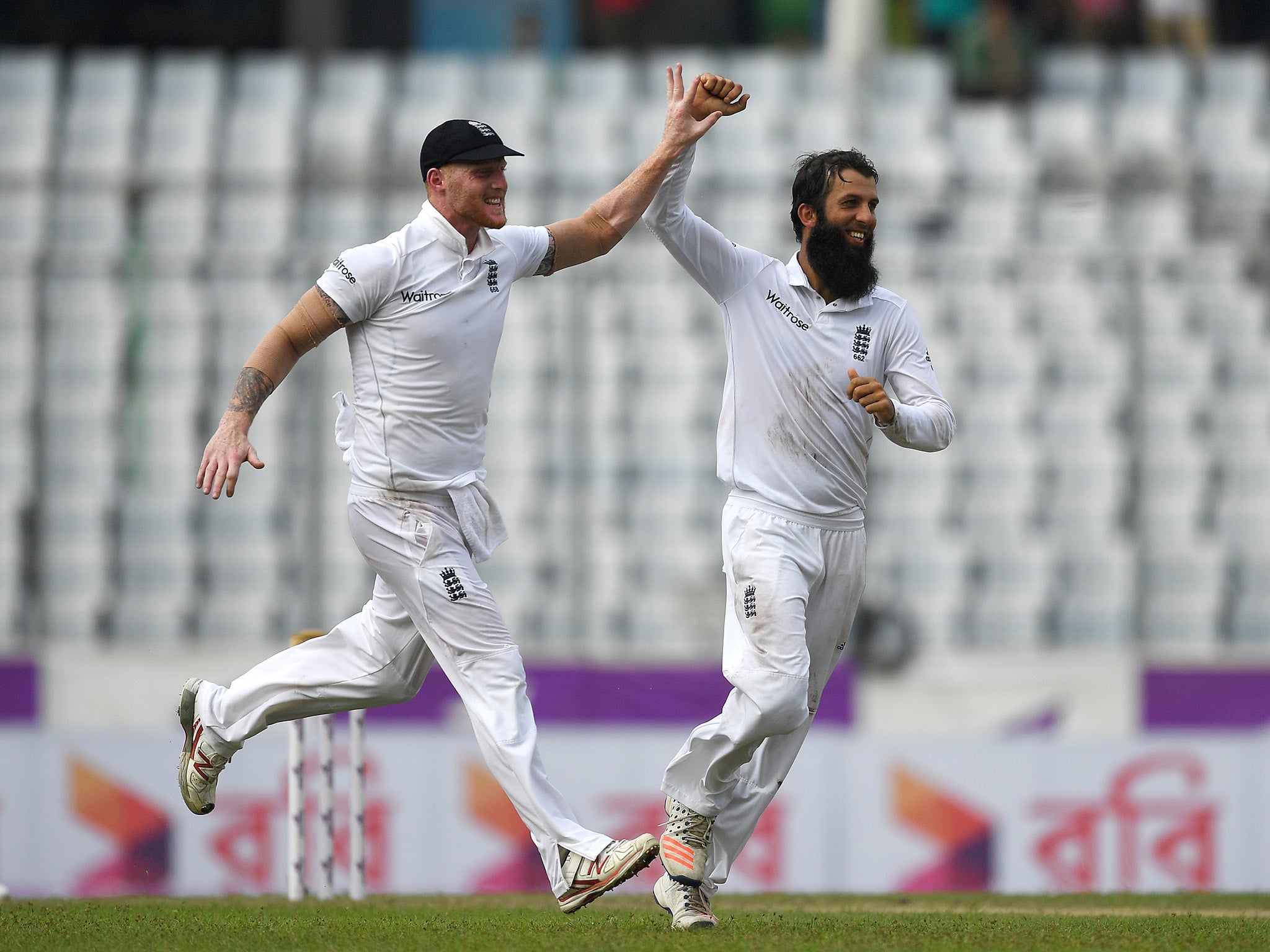 Ben Stokes and Moeen Ali helped dismiss Bangladesh for just 220 in their first innings