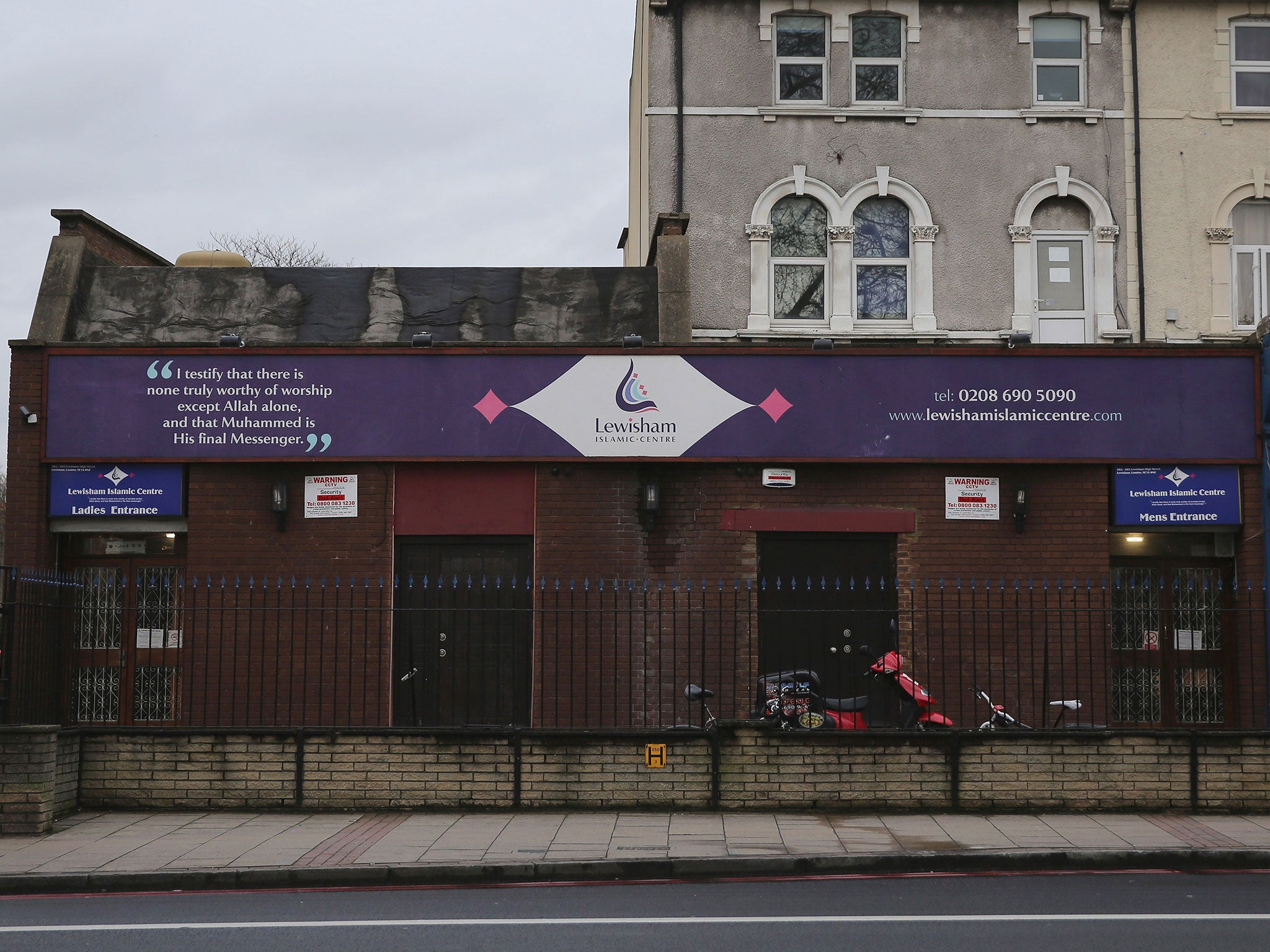 A general view of the Lewisham Islamic Centre in south-east London