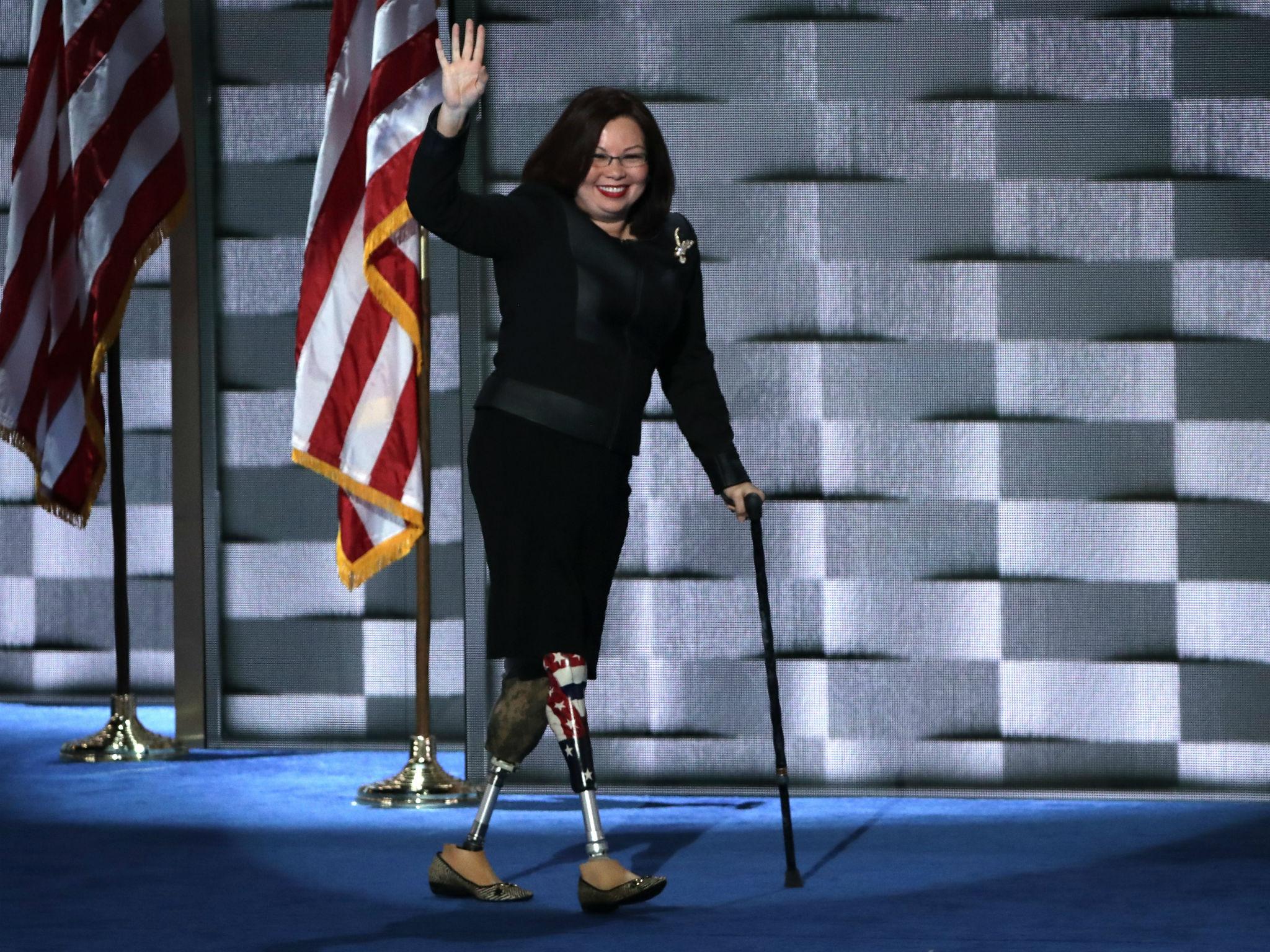 Ms Duckworth at the Democratic National Convention
