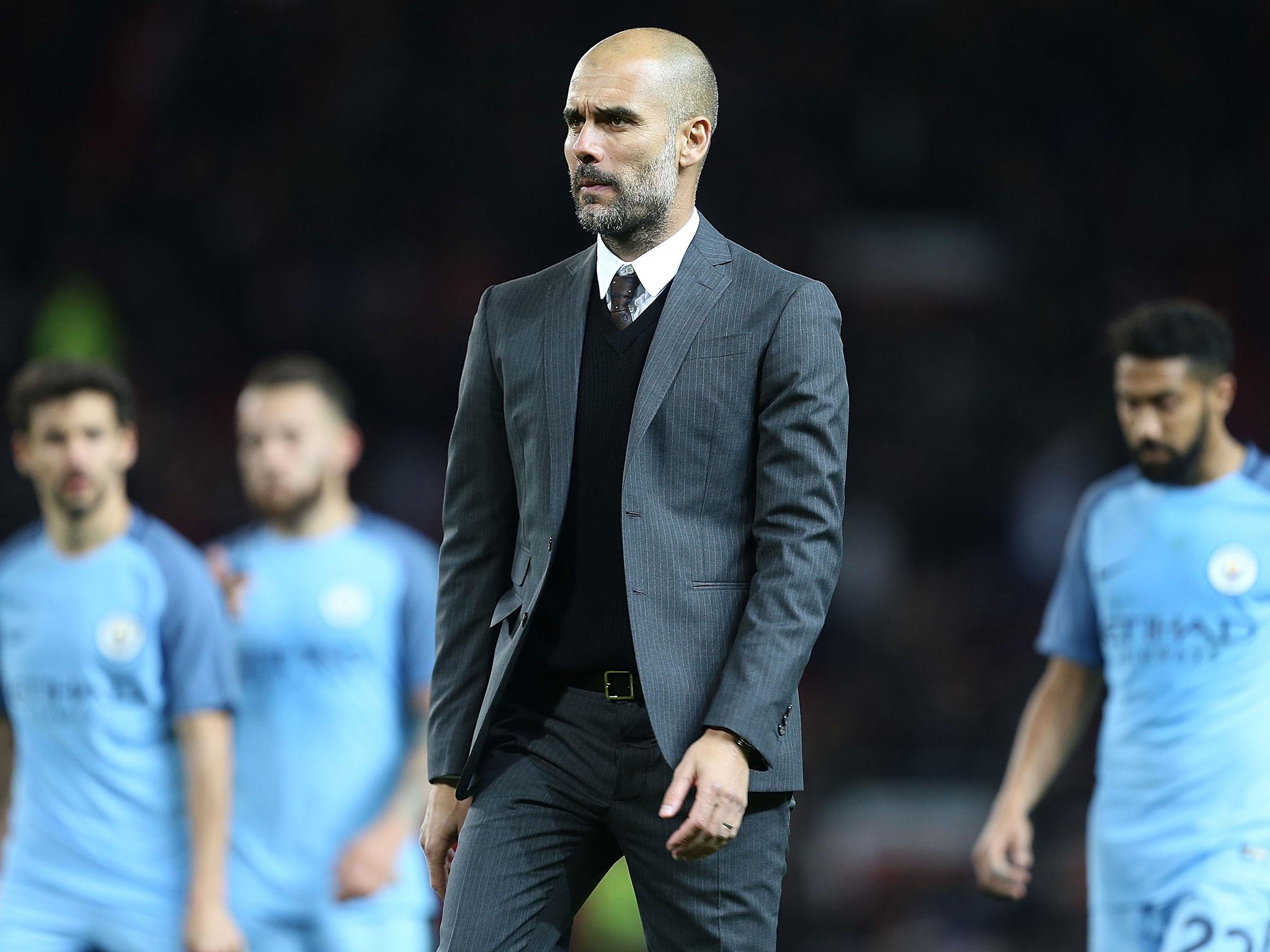 Guardiola has never before gone six games without a win