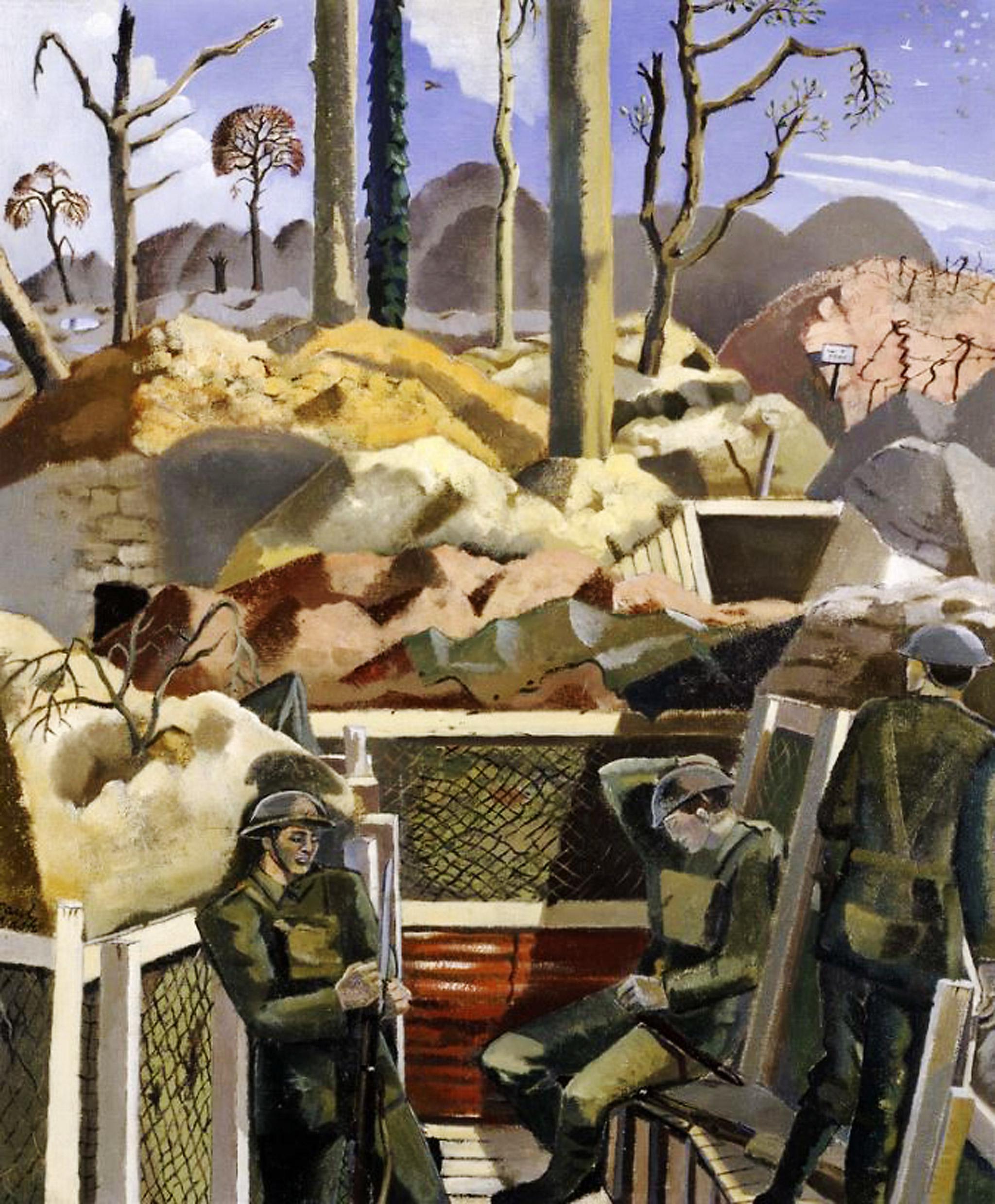 Paul Nash, ‘Spring in the Trenches, Ridge Wood’, 1917, 1918. Imperial War Museum, London © Tate