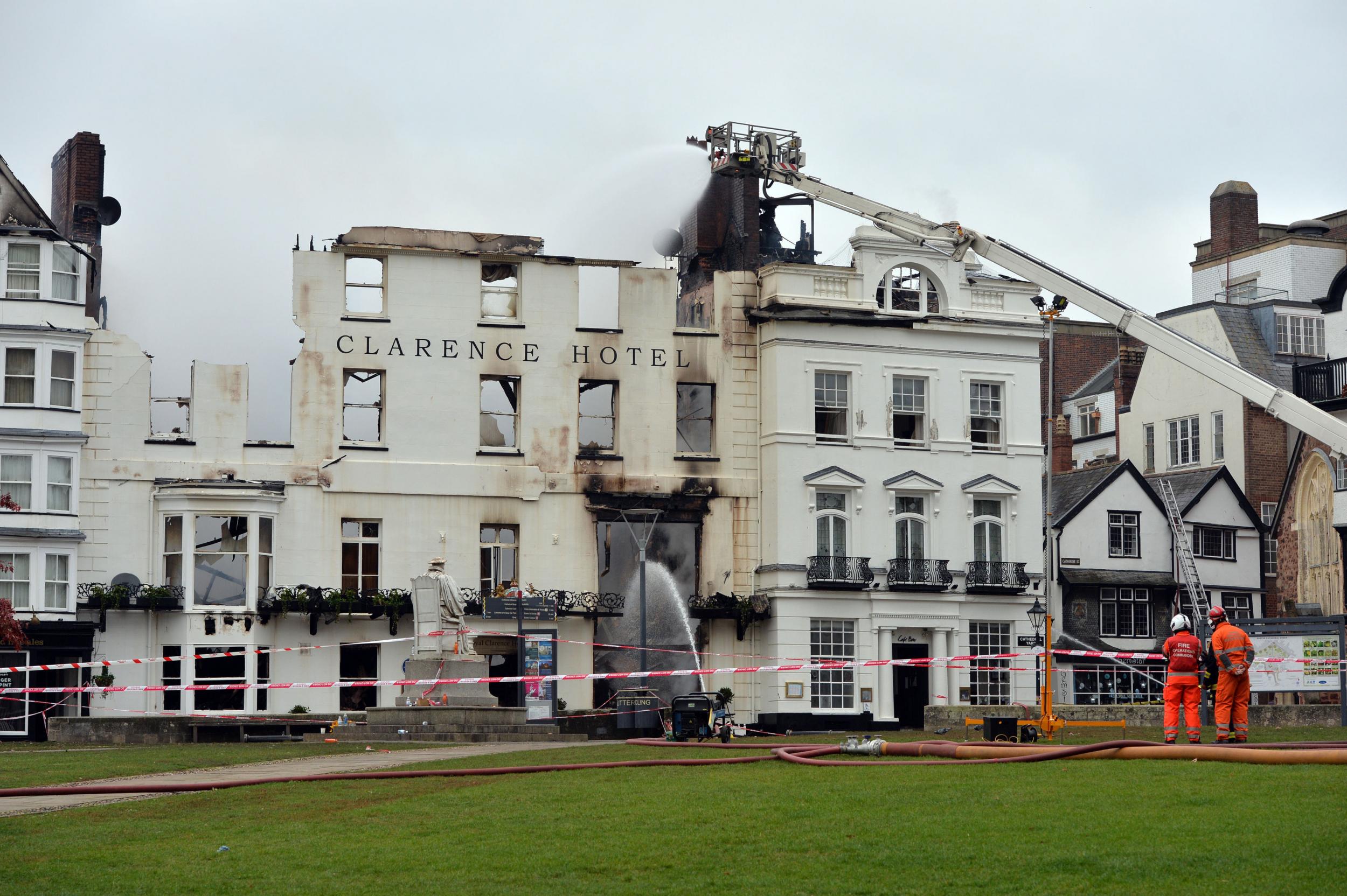 Exeter fire Royal Clarence Hotel the oldest in England collapses The Independent