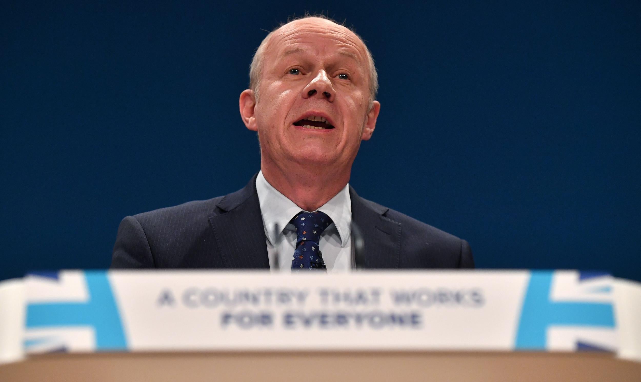 Damian Green at the Conservative party conference in Birmingham