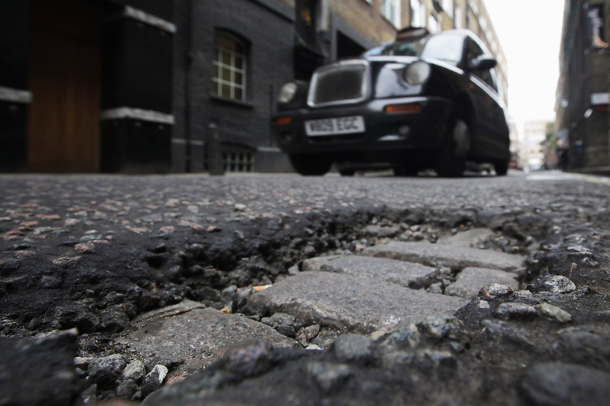 Pothole repair backlog in England and Wales will take 14 years