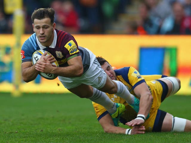 Danny Care scored the opening try as Harlequins powered to a 36-14 victory