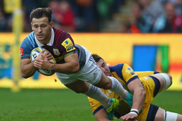 Danny Care scored the opening try as Harlequins powered to a 36-14 victory