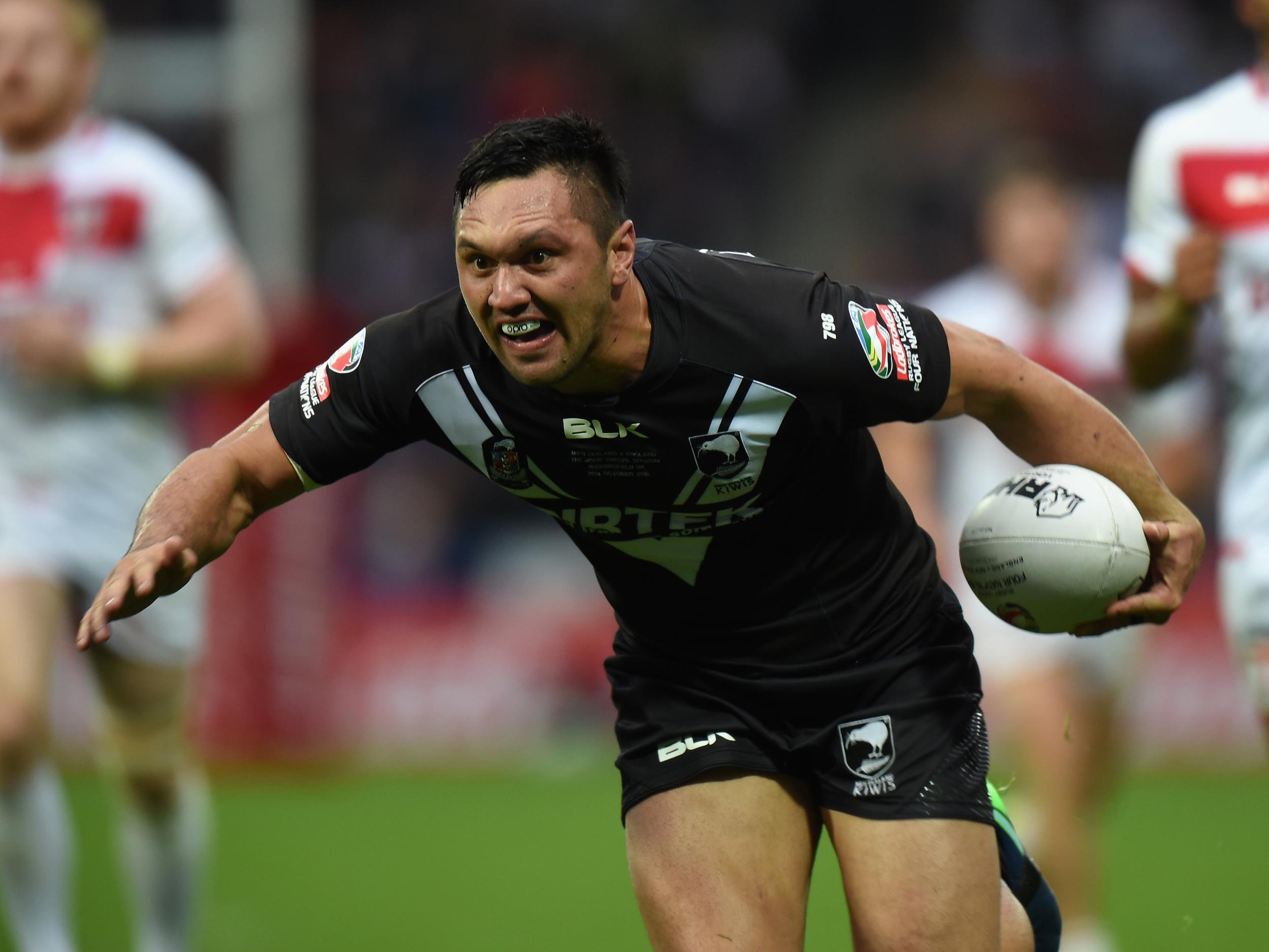 Jordan Rapana scored twice for New Zealand