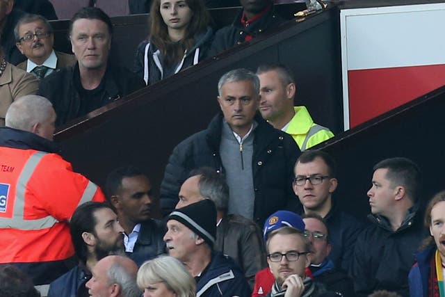 Jose Mourinho was sent to the stands and could now face a touchline ban