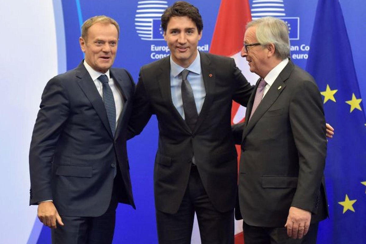 EU and Canada sign long-awaited free trade agreement | The Independent ...