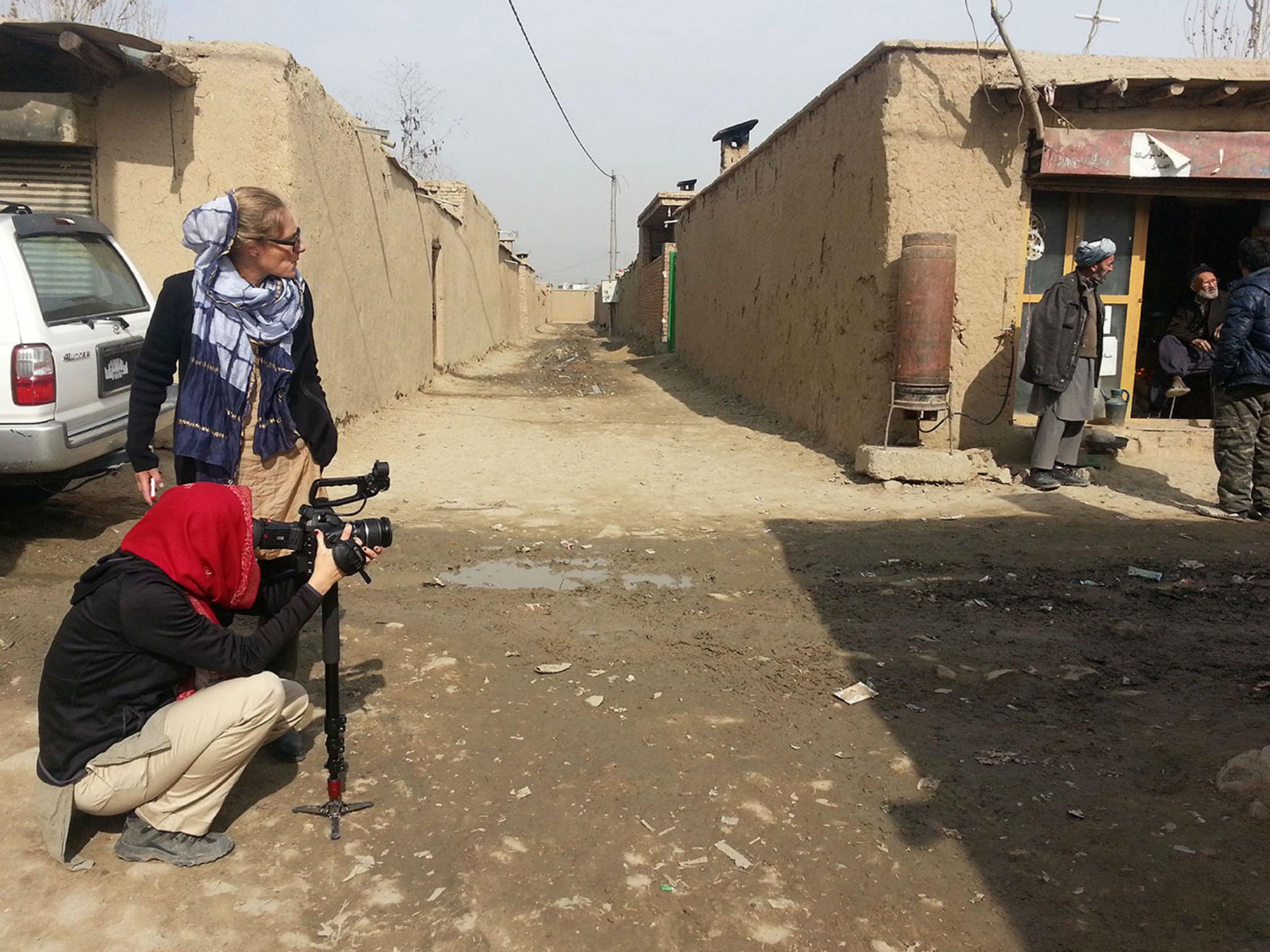 Eva Orner filming her documentary about the plight of refugees in the country’s distant refugee camps in Papua New Guinea and a tiny Pacific republic, Nauru