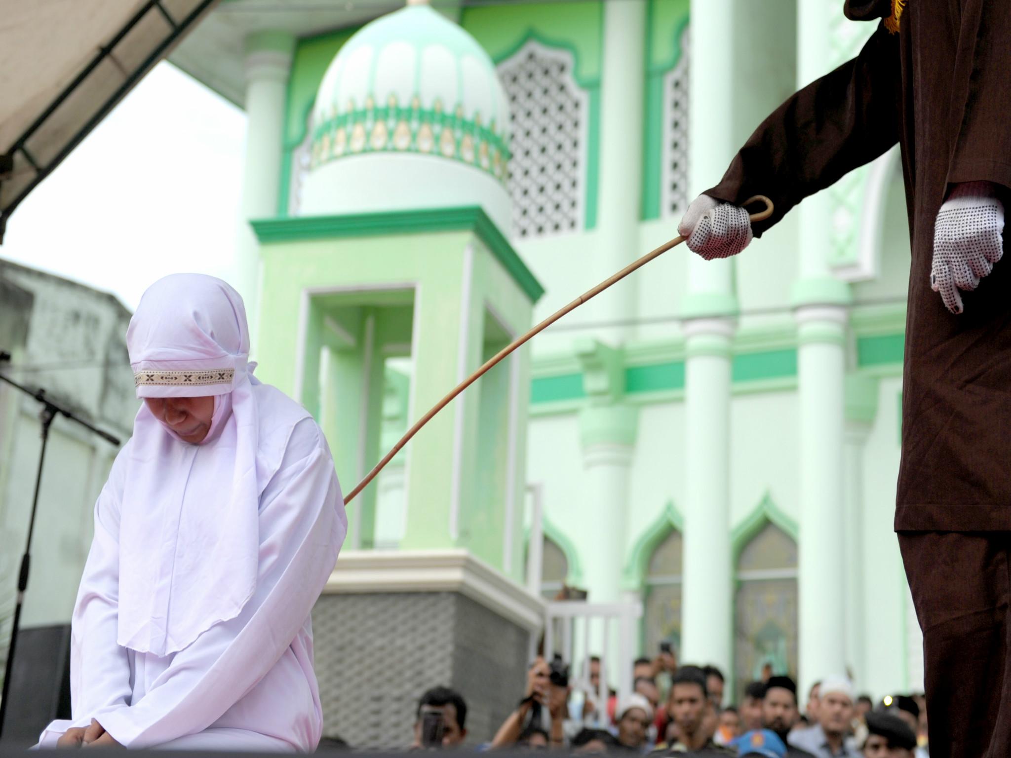 People in Banda Aceh can be publicly caned from breaking Sharia law