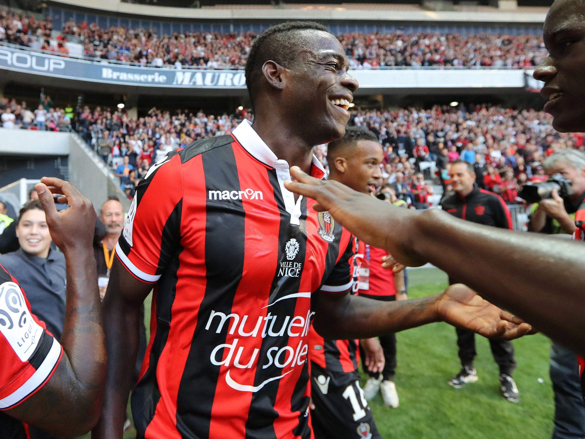 Mario Balotelli has seven goals in seven games for Ligue 1 leaders Nice