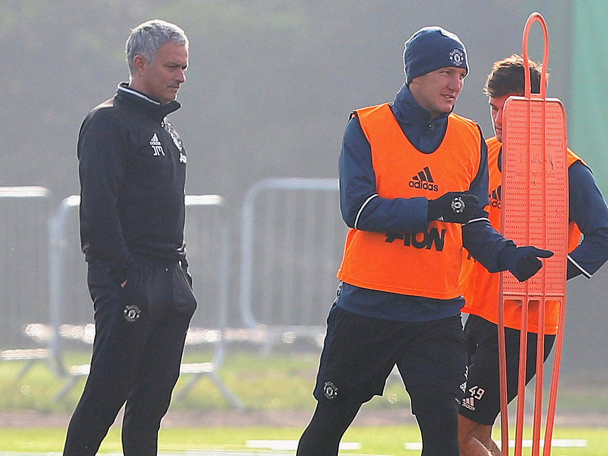 &#13;
Schweinsteiger has not been a part of Mourinho's Premier League plans &#13;