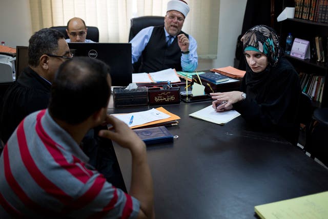 Palestinian divorce lawyer Reema Shamasneh