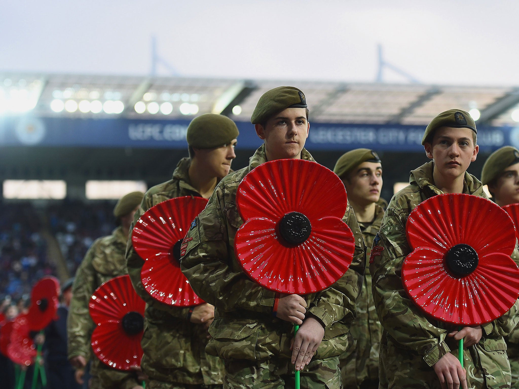 The FA is in discussions with Fifa in an effort to allow both England and Scotland players to wear poppies on their shirts when they play each other at Wembley on Armistice Day