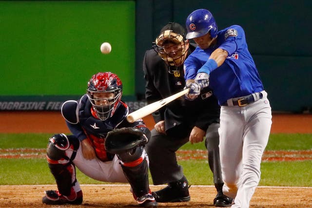 Addison Russell inspired the Chicago Cubs to a 9-3 victory over Cleveland Indians in game seven of the World Series
