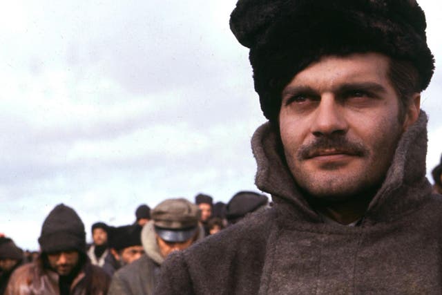 Omar Sharif in a scene from 'Dr Zhivago'
