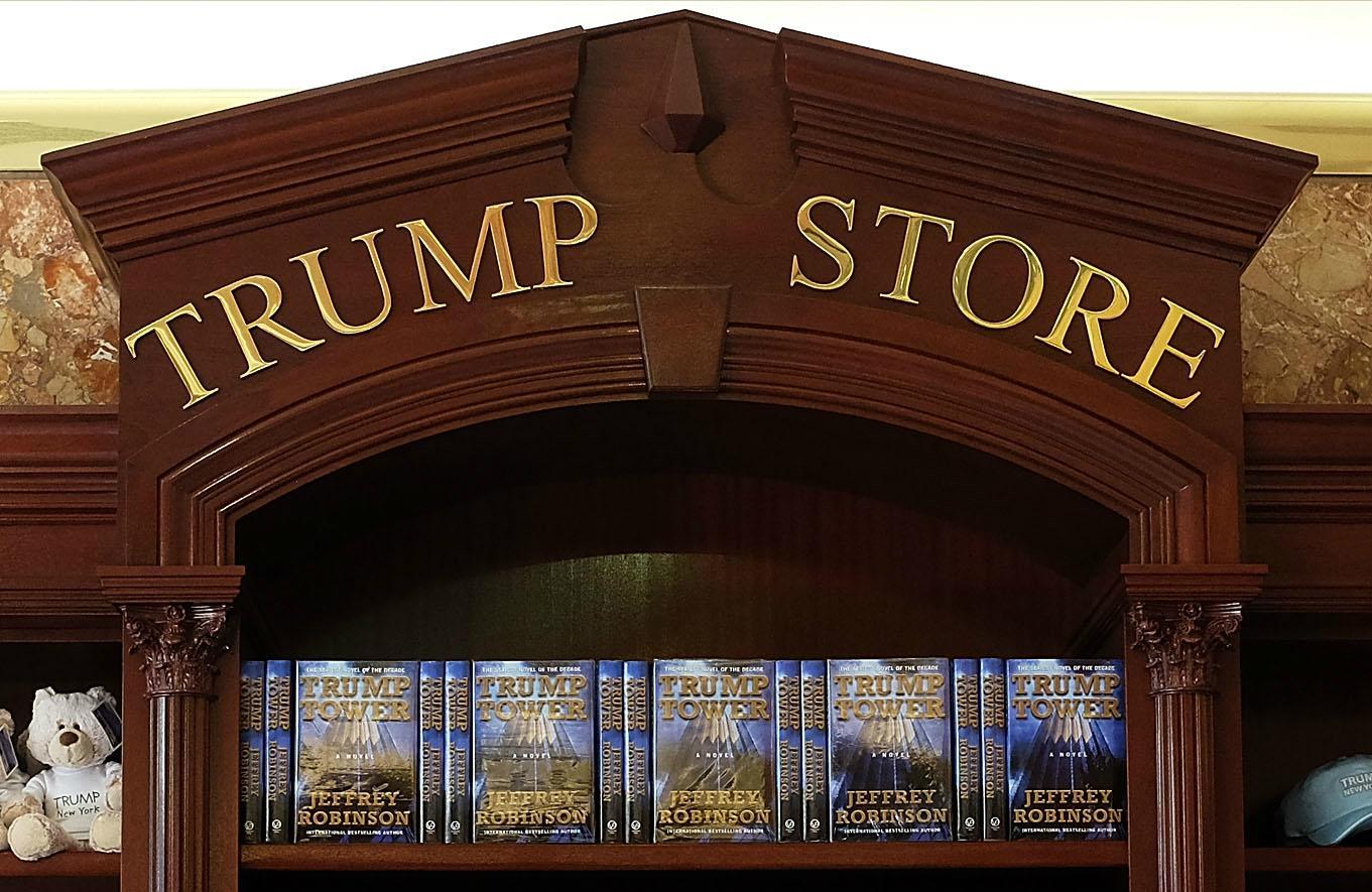 The book on sale in the Trump Tower gift shop
