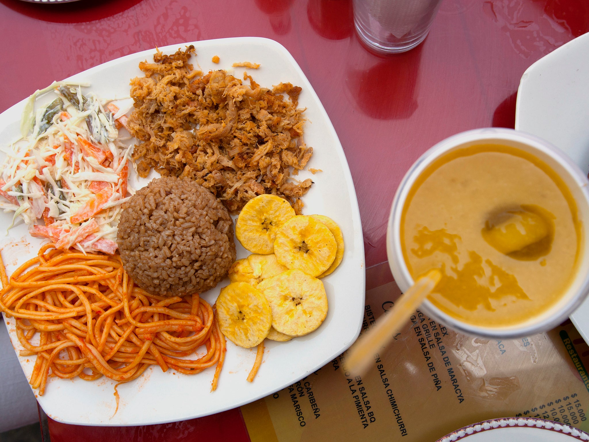 Typical seafood dish from Colombia