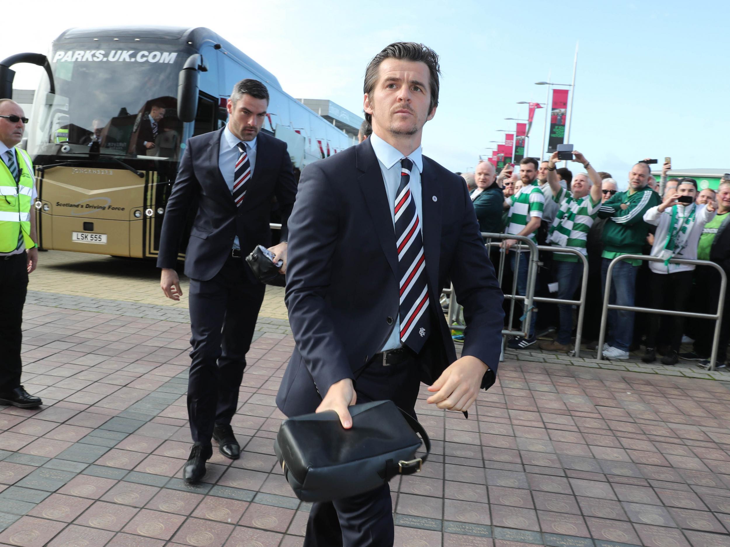 Barton has not played since the 5-1 defeat to Celtic