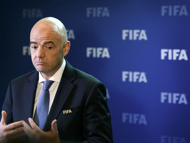 Fifa president Gianni Infantino