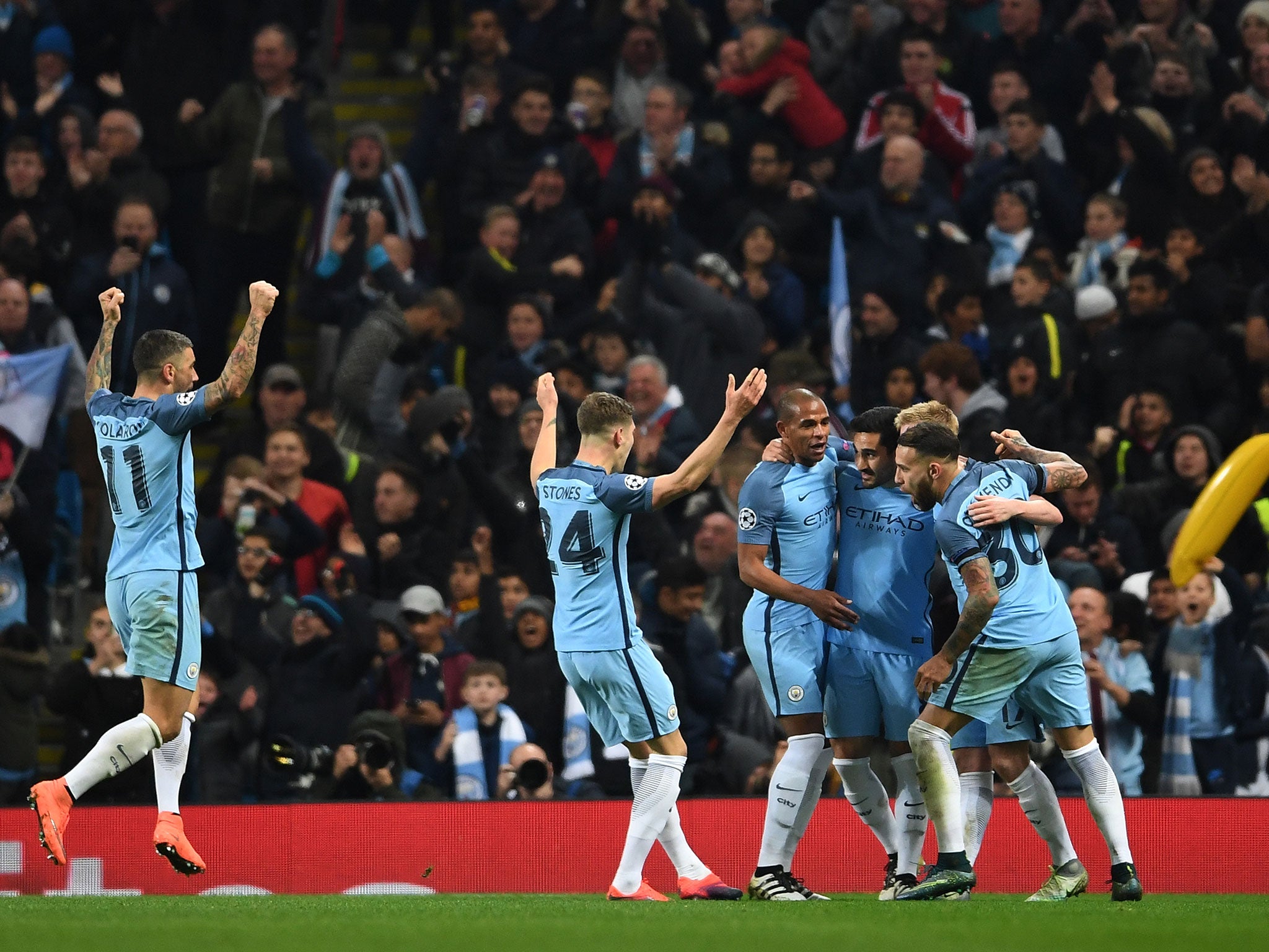 Manchester City are now in a strong position to qualify after beating Barcelona on Tuesday night