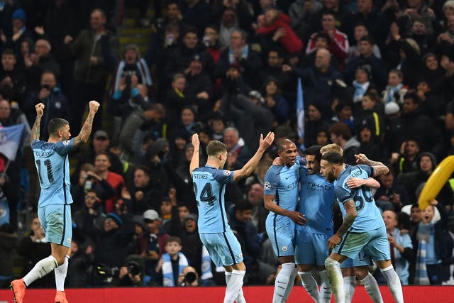 Manchester City are now in a strong position to qualify after beating Barcelona on Tuesday night