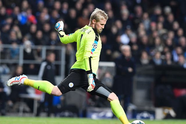 Kasper Schmeichel's fine form helped Leicester secure a point in Copenhagen