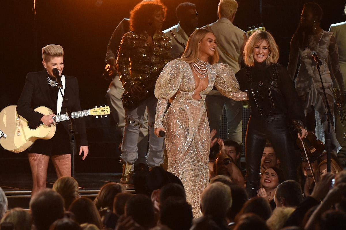 Beyoncé performing ‘Daddy Lessons’ with The Chicks, attracting millions of extra viewers to the CMAs in 2016