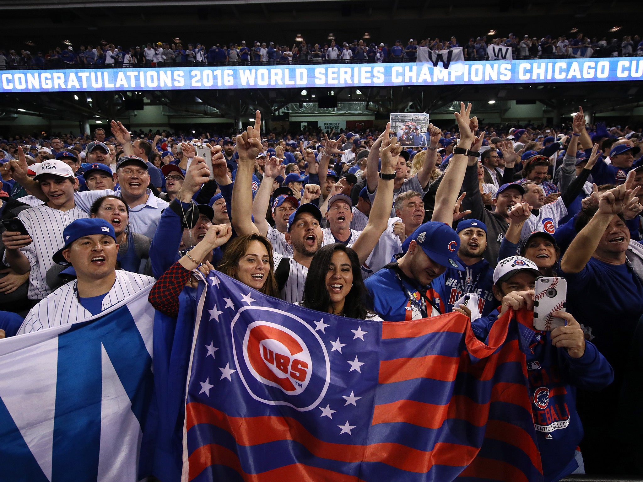 World Series 2016: Tears of joy as Chicago Cubs fans celebrate first  triumph in 108 years, The Independent