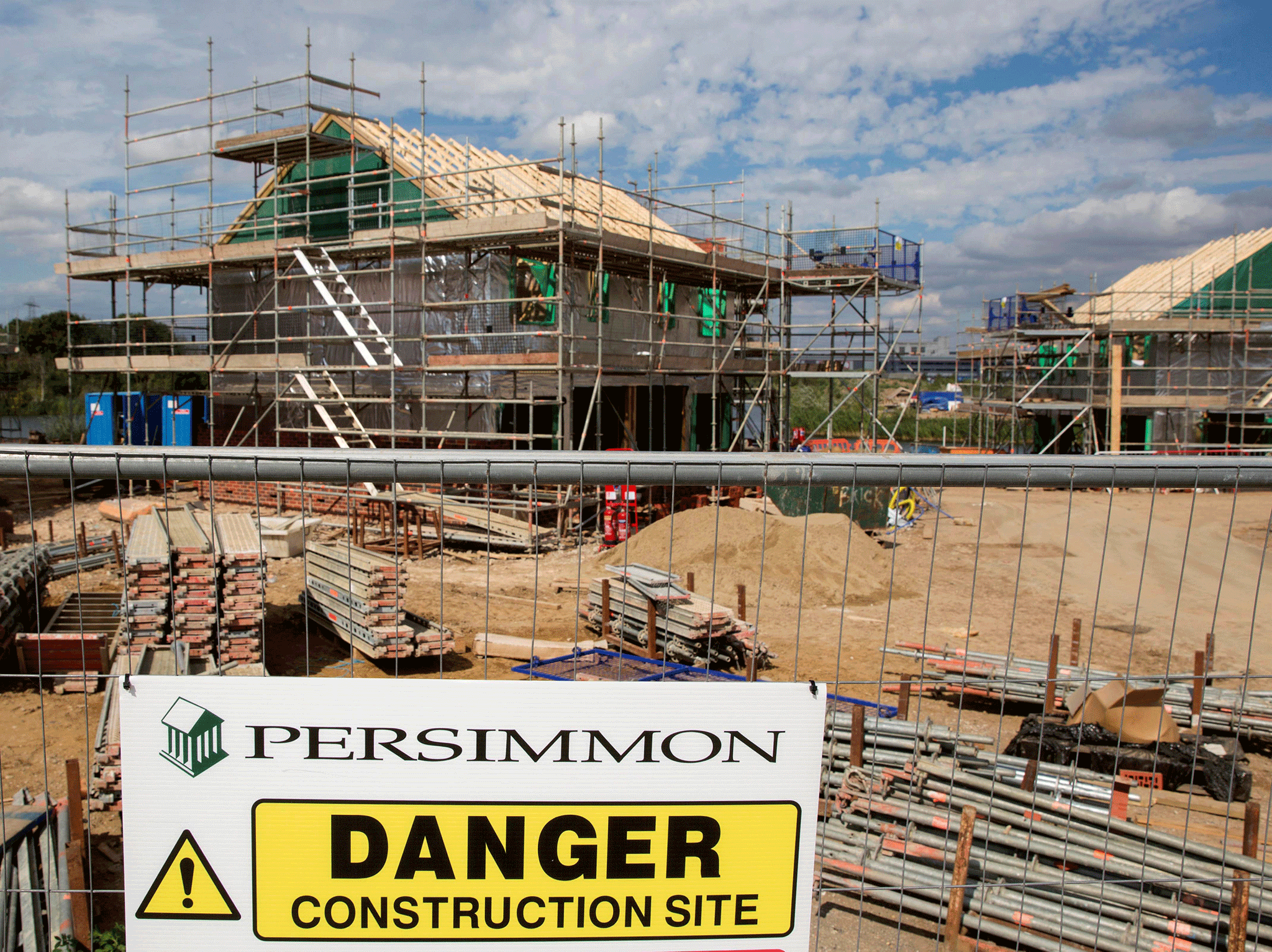 A Persimmon construction site