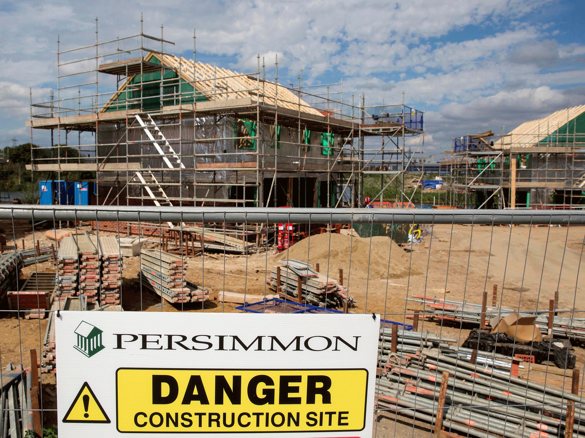 A Persimmon construction site 