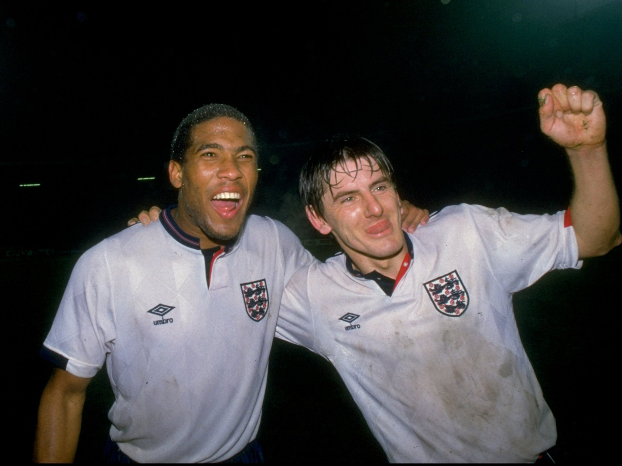 England played Yugoslavia on Remembrance Day in 1987, but as John Barnes and Peter Bardlsley show, they did not wear poppies