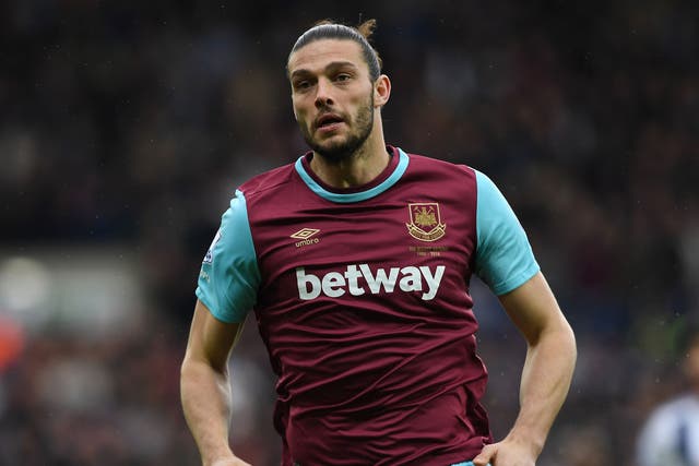Armed motorcyclists attempted to rob the West Ham forward as he returned home from training