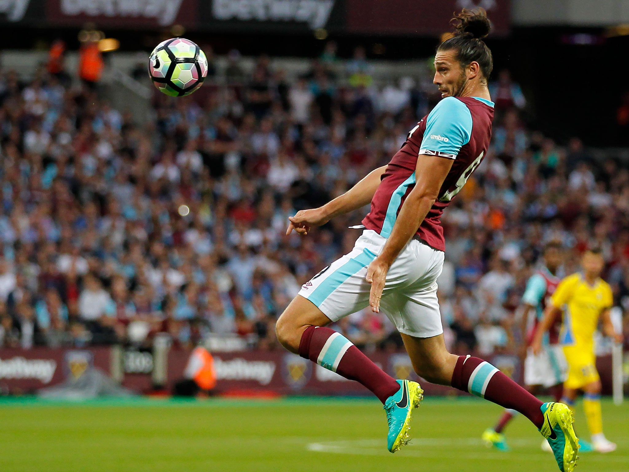 The West Ham forward was praised by his manager as 'brave'