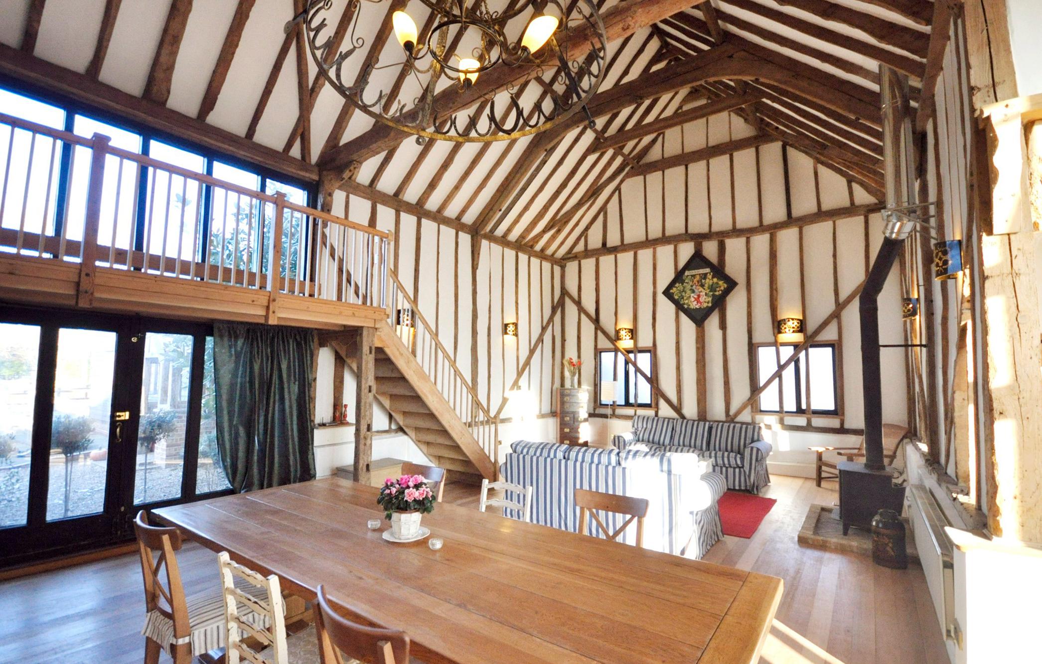 The self-catering Granary comes with a kitchen packed with provisions