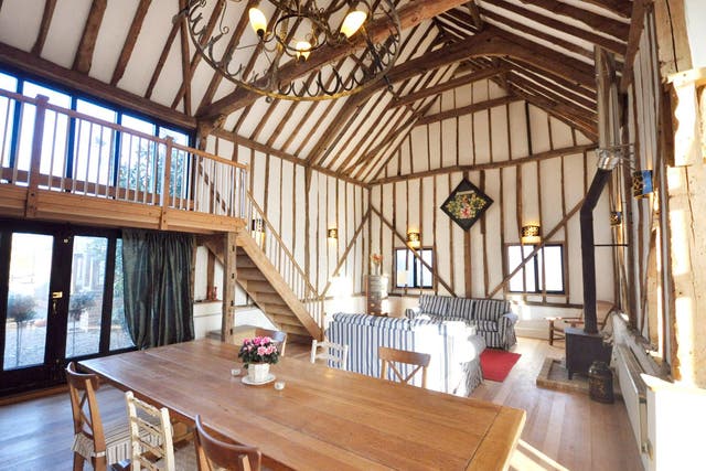 The self-catering Granary comes with a kitchen packed with provisions