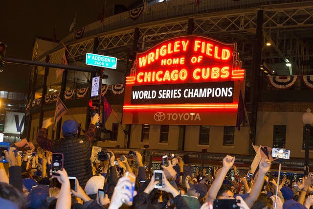 The Cubs made history after winning the World Series for the first time in 108 years