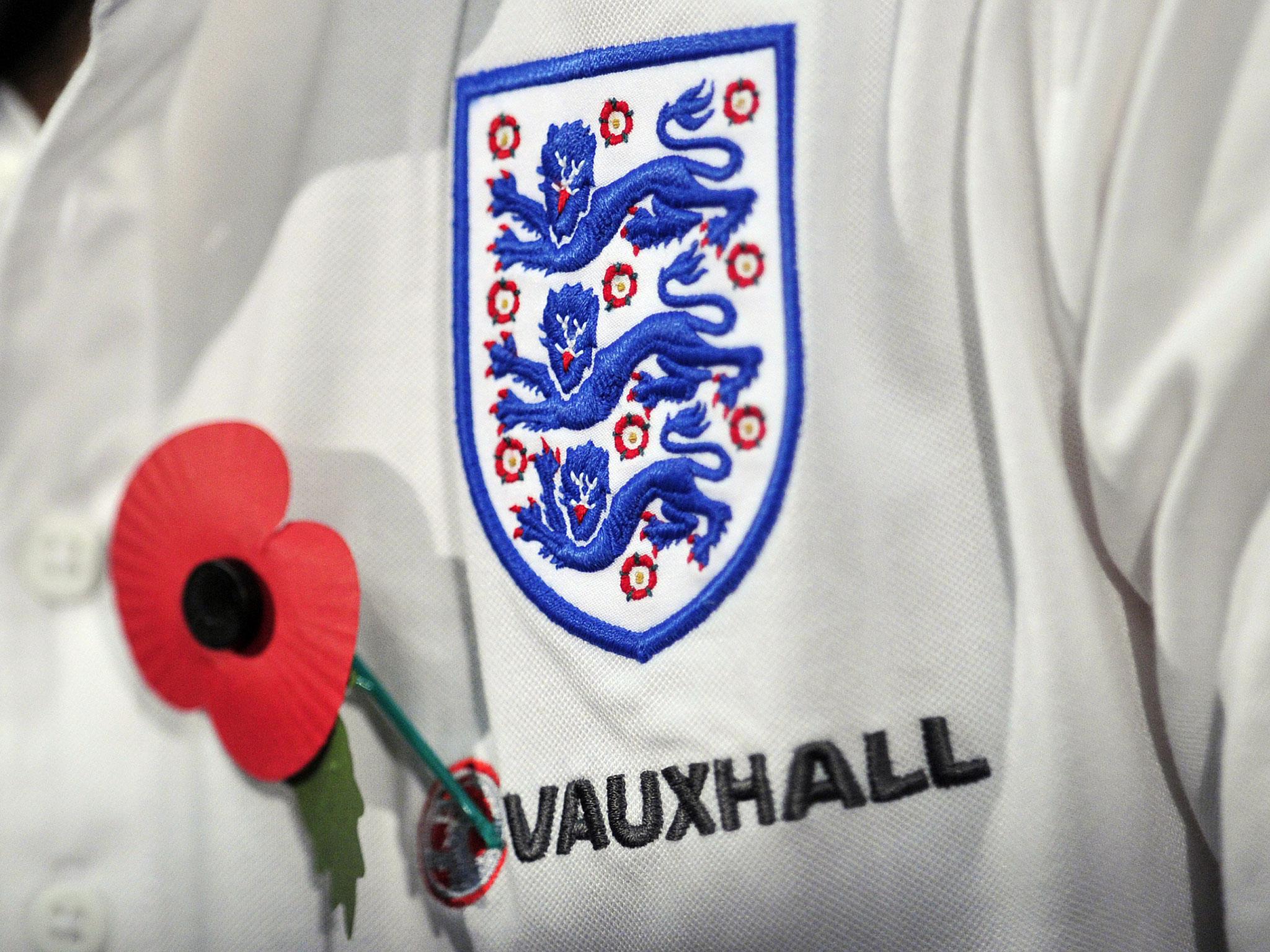 The FA declared on Wednesday that England's players will wear armbands bearing the poppy
